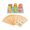 Cryfokt Animal Matching Game, Soft Rubber Squeeze Toys Fine Motor Skills Toddler Toy, Color Sorting Game with 6 Colorful Cartoon Images for Toddlers Early Learning Preschool Logic Developm