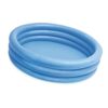 Crystal Blue Inflatable Kiddie Pool, 45 x 10 Inch Blow Up Pool for Toddlers and Babies, 41 Gallon Capacity Swimming Pool for Backyard, Patio and Dog Cooling for Daily use