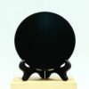 Crystal Ornaments Mayan Aztec Natural Obsidian Stone Disc 1 Piece Beautiful Ornaments