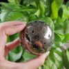 Crystal Ornaments Natural Real Crystal Pyrite Sphere Ball Energy Strength Worry Stone Reiki Meditation Spiritual Home Decoration Gift Beautiful Ornaments