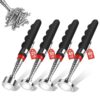 C&T 4PCS Telescoping Magnetic Pick Up Tool, Extends Magnet Wand from 7.2 to 30.3in, 25lb 30lb 40lb 80lb, Telescopic Magnet Stick with Extra Strong Magnet Useful for Hard-to-Reach Picking Tool