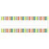 CTP Core Decor Stripes and Dots Name Plates 36 per Package - Use on Student Desks, Cubbies, Storage Bins (Creative Teaching Press 11148)