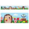 CTP Woodland Friends EZ Border Trim, Bulletin Board Border, 24 in Strips, 48 ft per Package, Classroom, Office, Homeschool Decor (Creative Teaching Press 11165)