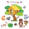 CTP Woodland Friends Treehouse Bulletin Board Set Classroom Decorations (Creative Teaching Press 11091)