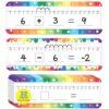 CUDICY 32 Pack Number Line Dry Erase White Board Double Sided Classroom Must Haves Math Manipulatives Teacher Supplies for Kindergarten Elementary Special Education Students Homeschool 12"x4"