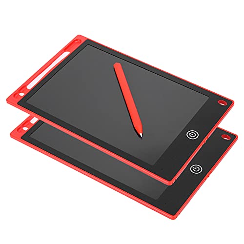 Cuifati 8.5in LCD Writing Tablet for Kids, Colorful Screen Doodle Board, Electronic Writing Pad with Pen, Handwriting Board for Schools, Offices, Car, Home, No Radiation Drawing (Red)