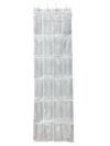 Cukux 24 Pocket Clear Over the Door Non Woven Closet Shoe Organizer Shelf - Arctic White