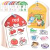 CulinaCraft Color Sorting Montessori Busy Book for Toddlers Ages 3+, Educational Preschool Learning & Activity Books for Kids 3-5, Autism Sensory Fine Motor Skills Quiet Supplies with Matching Games