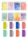 Culudea 48 Pcs Motivational Gifts for Students & Kids, 24 Sets Watercolor Doodle Top Spiral Pocket Notebooks with Pens, Inspirational Mini Journals for Classroom Rewards, End of Year Party Favors