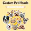 Custom 3D Plaster Pet – Personalized Cat or Dog Keepsake Gift, Available as Fridge Magnet or Car Vent Air Freshener