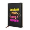 Custom A5 Notebook with Text Logo Picture