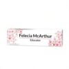 Custom Acrylic Name Plate with Logo, Personalized Desk Name Plate for Office, Clear 3D Name Block with Name and Title, Corporate Gift for Coworkers, Boss, Employees, 8 x 2.4 Inch (TH)