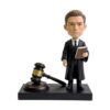 Custom Bobblehead 3D Figurine From Photo Lawyer Bobbleheads Judge Robe Statue With Gavel Law Book Personalized Legal Gift For Attorneys Judges Law Students Office Legal Collectible Memorabilia