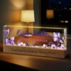 Custom Boss Day Gifts for Men Women - Personalized Name Plate for Desk - Custom Employee Appreciation Gifts for Coworkers Teacher Social worker Nurse (Purple lavender)