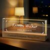 Custom Boss Day Gifts for Men Women - Personalized Name Plate for Desk - Custom Employee Appreciation Gifts for Coworkers Teacher Social worker Nurse (Engraved-3)