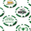 Custom Clay Poker Chips with Logo, Photo or Text,50 Pack for Events