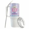 Custom Dog Groomer 40oz Tumbler with Handle, Cute Bath Name Cup - Purple - Pet Stylist Graduation Animal Clinic Staff Veterinarian Present Women Teen Girl Daughter Sister Mom Wife Water Bottle