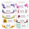 Customized Address Return Address Label - Customized Name Label Self-Adhesive Envelope Address Label (Floral)