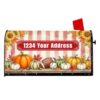 Customized Fall Mailbox Covers Magnetic Standard Size - Personalized Address Street Number Mail Box Covers with Pumpkin Sunflower Autumn Yard Post Letterbox Wrap Decor 21 x 18 Inch