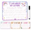 Custom Kids Acrylic Tracing Board - Personalized Back to School Gifts for Kids, Name Writing Practice Board with Dry Erase Marker, Reusable Handwriting Learning Mat for Preschool Kindergarten (3)