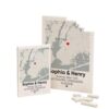 Custom Map with Couple Names & Date Personalized Building Brick Blocks