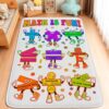 Custom Math Area Rug for Classroom, Mathematics Educational Floor Carpet, Colorful Math Learning Rug for Kids, Preschool Decor, Math Classroom Decor, Back to School Teacher Gift (DS-15)