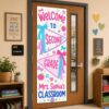 Custom Name Classroom Door Banner, Cover, Bow Pennant Classroom Decor