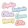 Custom Name Stickers, Personalized Waterproof Stickers, 8 Names Included