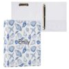 Custom Personalized Name Navy Seashells 3 Ring Binder 1.5 Inch