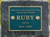 Custom Pet Memorial Plaque - Personalized Dog Remembrance Marker - Outdoor Grave Name Plate (10 X 5 INCHES)