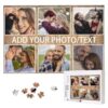 Custom Photo Wooden Jigsaw Puzzle 200/300/500/1000 Pieces, Personalized Customized Picture Puzzle, Custom Photo Gift for Family Wedding Birthday Anniversary Friends