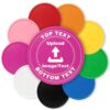 Custom Poker Chips, Double-Sided Full Color Plastic Tokens, 100 Pack