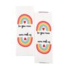 Custom Rainbow Heart Woven Fabric Labels, Personalized Name Sew-on Tags for Knitwear, Canvas Bags, Handmade Crafts, DIY Clothing Accessories，Fabric Labels for Handmade Items