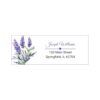 Custom Return Address Labels Made in USA - Personalized Botanical Greenery Wreath Watercolor Eucalyptus Mailing Stickers Envelopes Packages 2.625x1 (Lavender Bouquet & Soft Purple Accents)