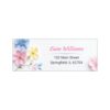 Custom Return Address Labels Made in USA - Personalized Watercolor Wildflower Cottage Floral Mailing Stickers Envelopes Packages 2.625x1 Inch Sheets