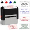 Custom Self-Inking Stamps for Name Text Logo Business Address Hand Use Rectangular 3