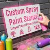 Custom Stencils for Spray Painting, Personalized Letter & Logo Stencil,
