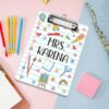 Custom Teacher Clipboard, Notebook Back to School Clipboard for Teacher