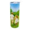 Custom Tumbler 20 oz, Personalized Skinny Tumbler with Lid and Straw, Double-Wall Insulated Stainless Steel Travel Cup, Unique Gift for Any Occasion