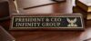 Custom Wooden Desk Name Plate – Engraved Brass Sign for Office, Boss, Director (11 X 2 INCHES)