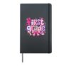 Cute Back To School 1st Grade First Day Of School Women Girl Hardcover Journal, Black