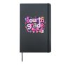 Cute Back To School 4th Grade First Day Of School Women Girl Hardcover Journal, Black
