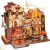 CUTEBEE Book Nook, 3D Wooden Puzzle for Adults,576 Pcs (Bread Factory)