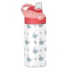 Cute Blue Whale Bubble Kids Water Bottle With Straw Lid 12 oz Insulated Stainless Steel Travel Tumbler BPA-Free Pink Toddlers Sports Water Bottle for Girls Back To School