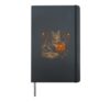 Cute Cat Pumpkin Fall Spooky Season Halloween Men Women Hardcover Journal, Black