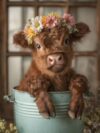 Cute Cow 500 Piece Adult Wooden Puzzle, Challenging Gifts for Jigsaw Puzzle Lovers, Enjoy Happy Time with Friends, Framable Room Wall Decoration