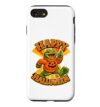 Cute Frog in Halloween Sweater Retro College Mascot Case for iPhone SE (2020) / 7/8
