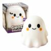 Cute Ghost Squishies Halloween Stress Relief Toy, Slow Rebound Squeeze Decompression Toy, Kawaii White Ghost Fidget Ball, Halloween Decor Ornament Gift