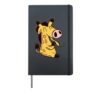 Cute Giraffe Eats Giraffe Animals Giraffe Girl Children Hardcover Journal, Black