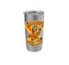 Cute Giraffe in Halloween Sweater Retro College Mascot Stainless Steel Insulated Tumbler